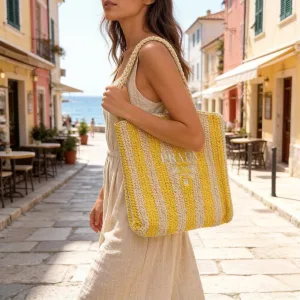 Prada Straw Bags